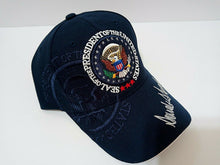 Load image into Gallery viewer, MAGA 45th President Donald Trump Seal Make America Great Again Hat Navy Blue - trump store 2020