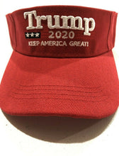 Load image into Gallery viewer, Trump Visor 2020 With Trump Keep America Great Print Red Visor Unisex Hat - trump store 2020

